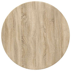 vidaXL Table Top Ø 70 x 1.5 cm Round Engineered Wood Sonoma Oak 2