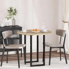 vidaXL Table Top Ø 80 x 1.5 cm Round Engineered Wood Sonoma Oak 1