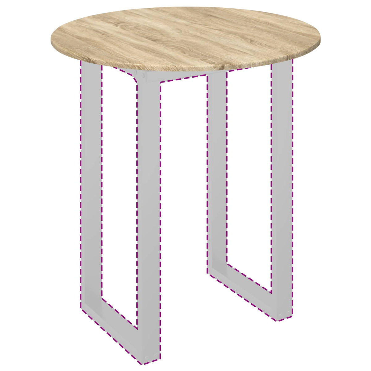 Table Top Round Engineered Wood
