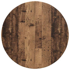 vidaXL Table Top Ø 80 x 1.5 cm Round Engineered Wood Old Wood 2