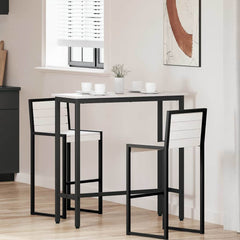 vidaXL Table White 100 x 40 x 101 cm Engineered Wood and Steel 1