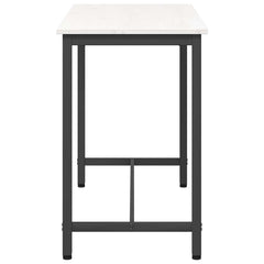 vidaXL Table White 100 x 50 x 77 cm Engineered Wood and Steel 6