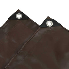 vidaXL Tarpaulin 650g / m² Brown 2 x 3 m Canvas with PVC Coating 5