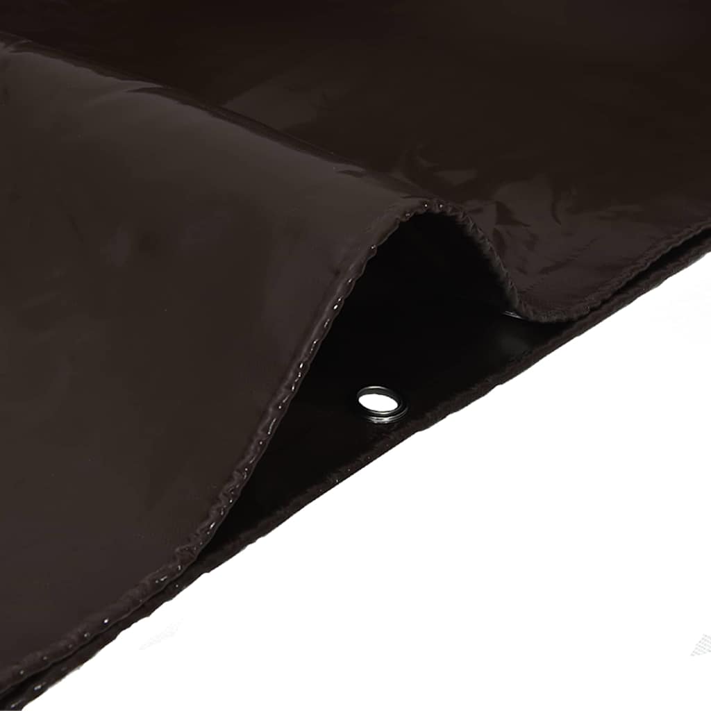 vidaXL Tarpaulin 650g / m² Brown 2 x 3 m Canvas with PVC Coating 6