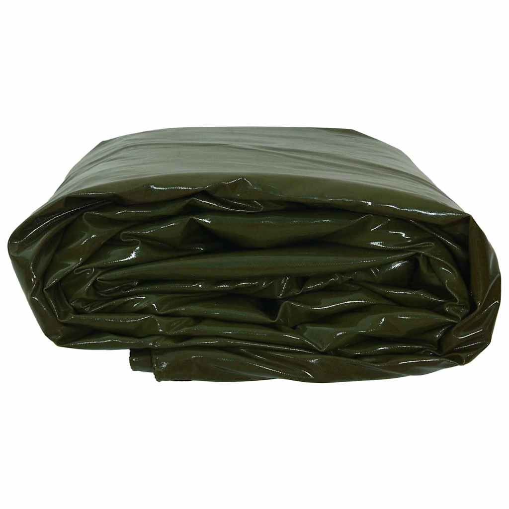 vidaXL Tarpaulin 650g / m² Olive Green 2 x 3 m Canvas with PVC Coating 4