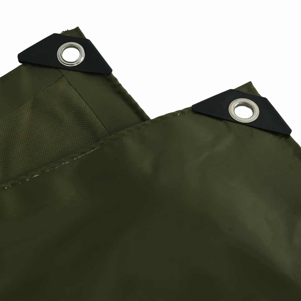 vidaXL Tarpaulin 650g / m² Olive Green 1.5 x 10 m 5