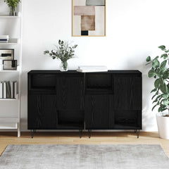 Sideboards Engineered Wood 2 pcs Black oak