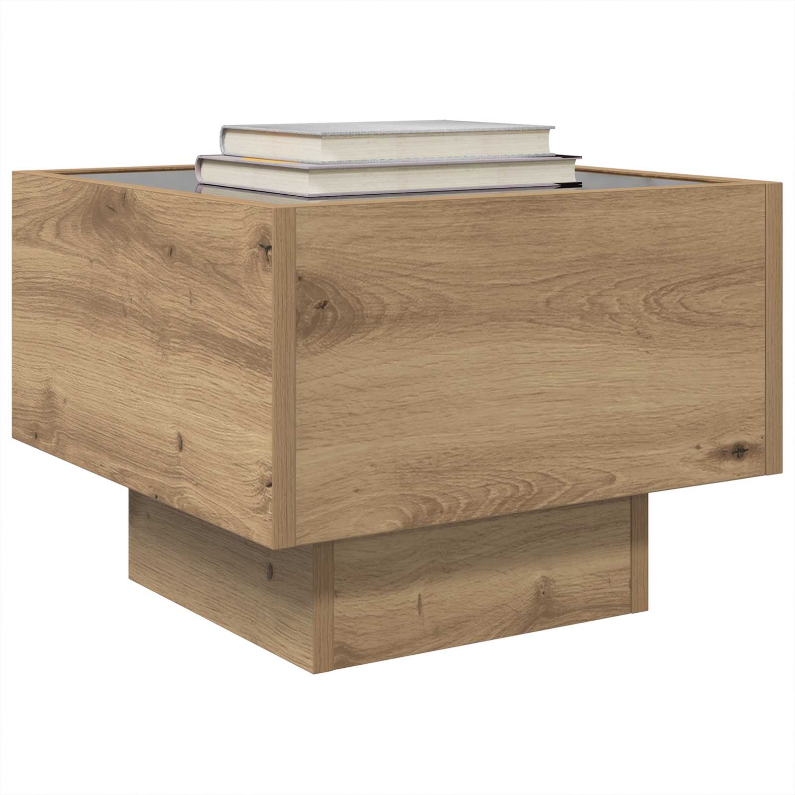 vidaXL Coffee Table Artisan Oak 40 x 40 x 30 cm Engineered wood 3