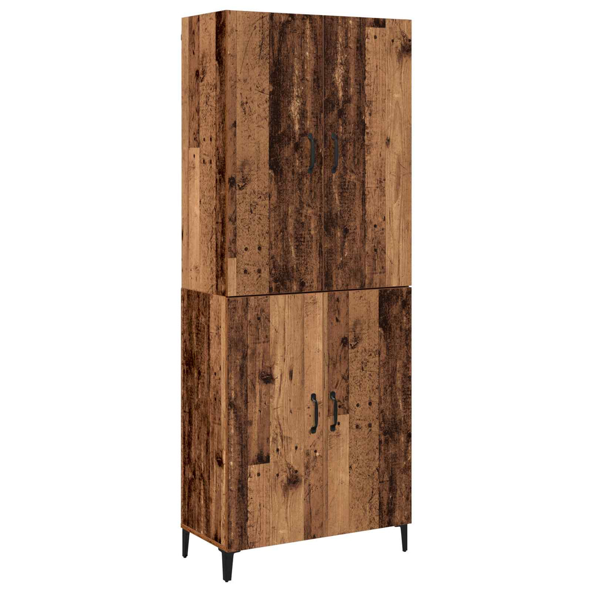 Highboard 2 pcs 69.5 x 34 x 180 cm Engineered Wood Old wood