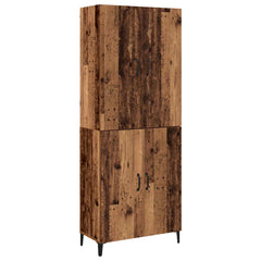 Highboard 2 pcs 69.5 x 34 x 180 cm Engineered Wood Old wood