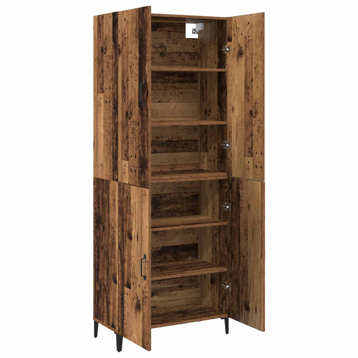 Highboard 2 pcs 69.5 x 34 x 180 cm Engineered Wood Old wood