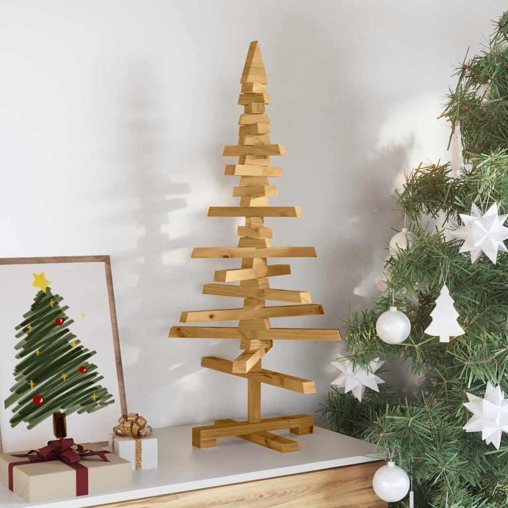 vidaXL Wooden Christmas Tree KOTKA Solid Pine Wood 3