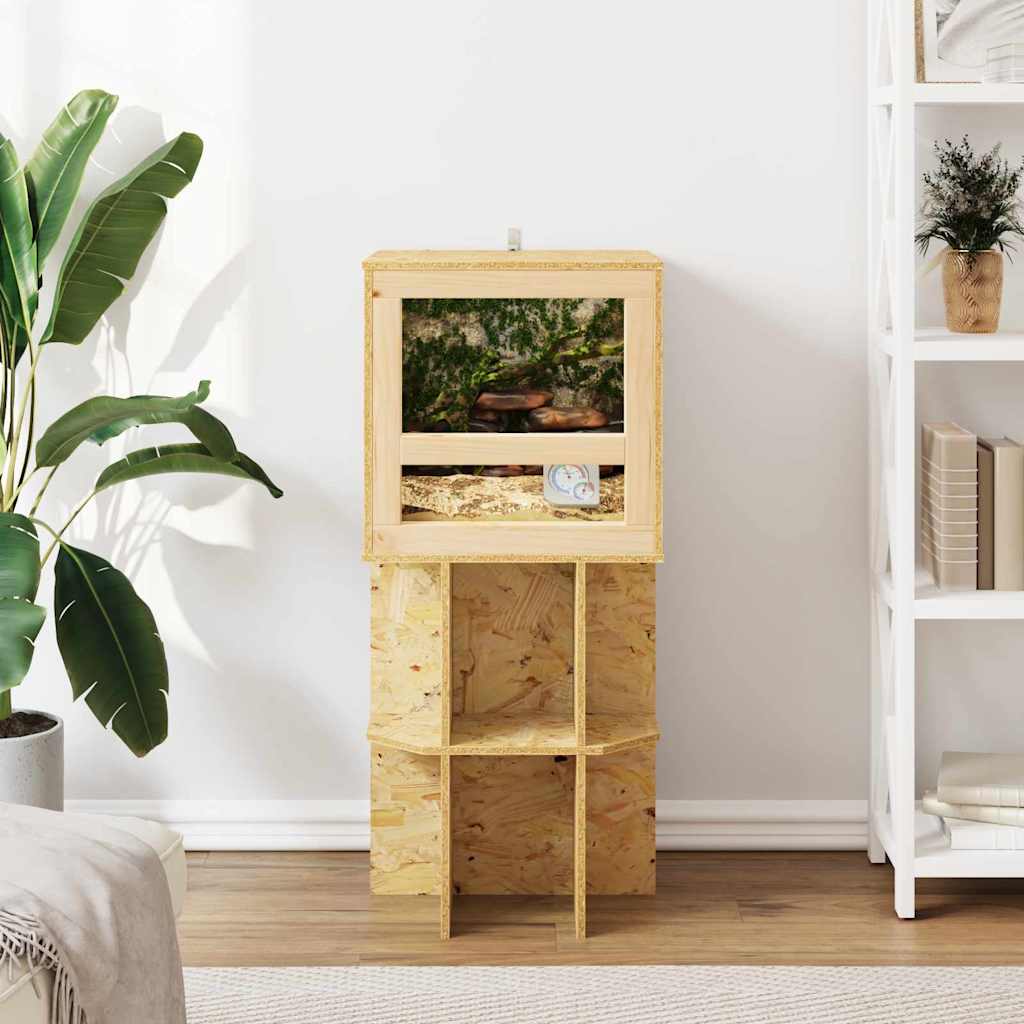 vidaXL Terrarium Brown 40 x 40 x 40 cm OSB 4
