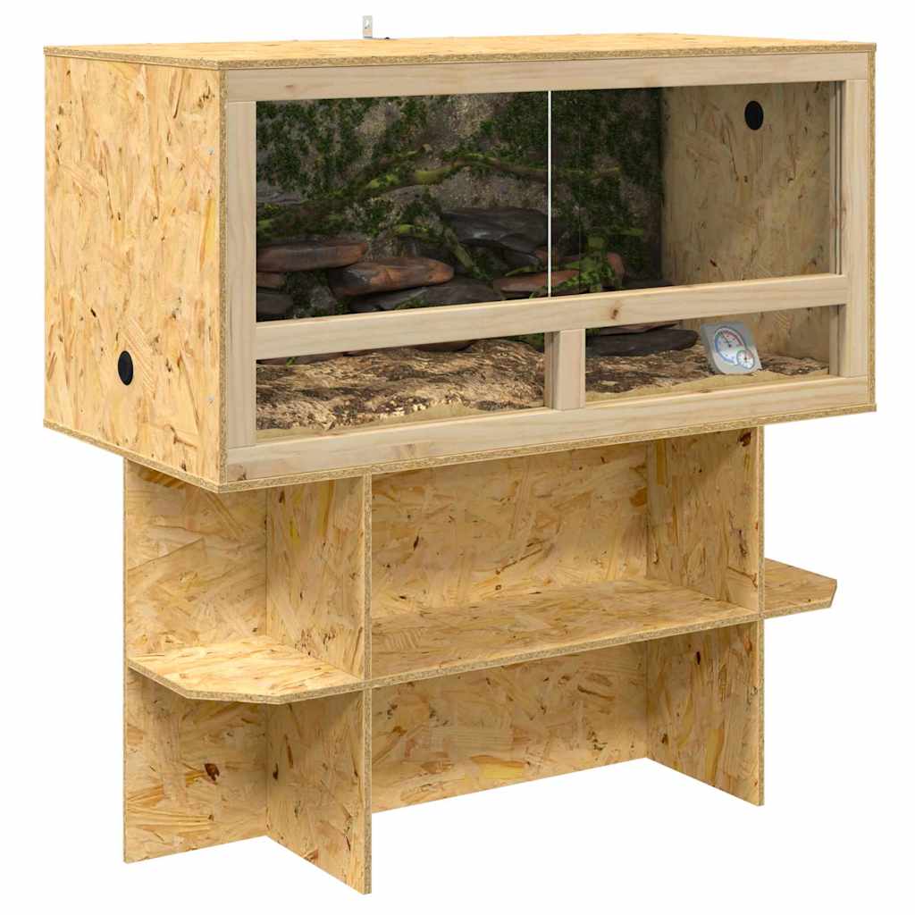 vidaXL Terrarium Base Brown 100 x 50 x 50 cm OSB 3