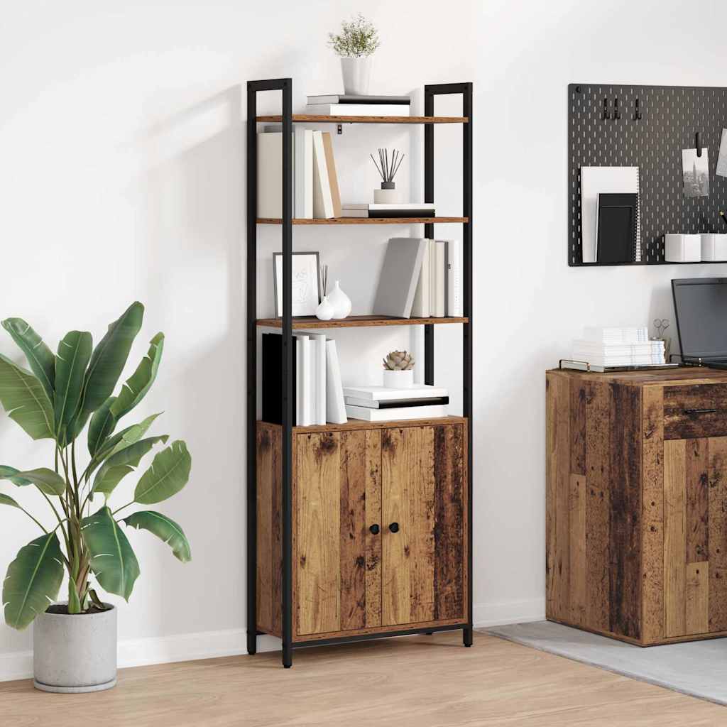 vidaXL Book Cabinet 6-Tier Engineered Wood