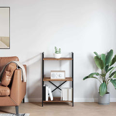 vidaXL Bookshelf 3-Tier 56 x 34 x 96 cm Engineered Wood Old Wood 4
