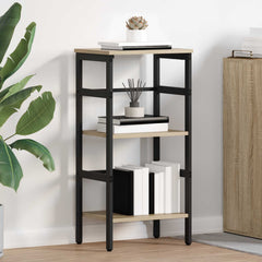 vidaXL Bookshelf 2-Tier 40 x 29.5 x 81 cm Engineered Wood Sonoma Oak 1