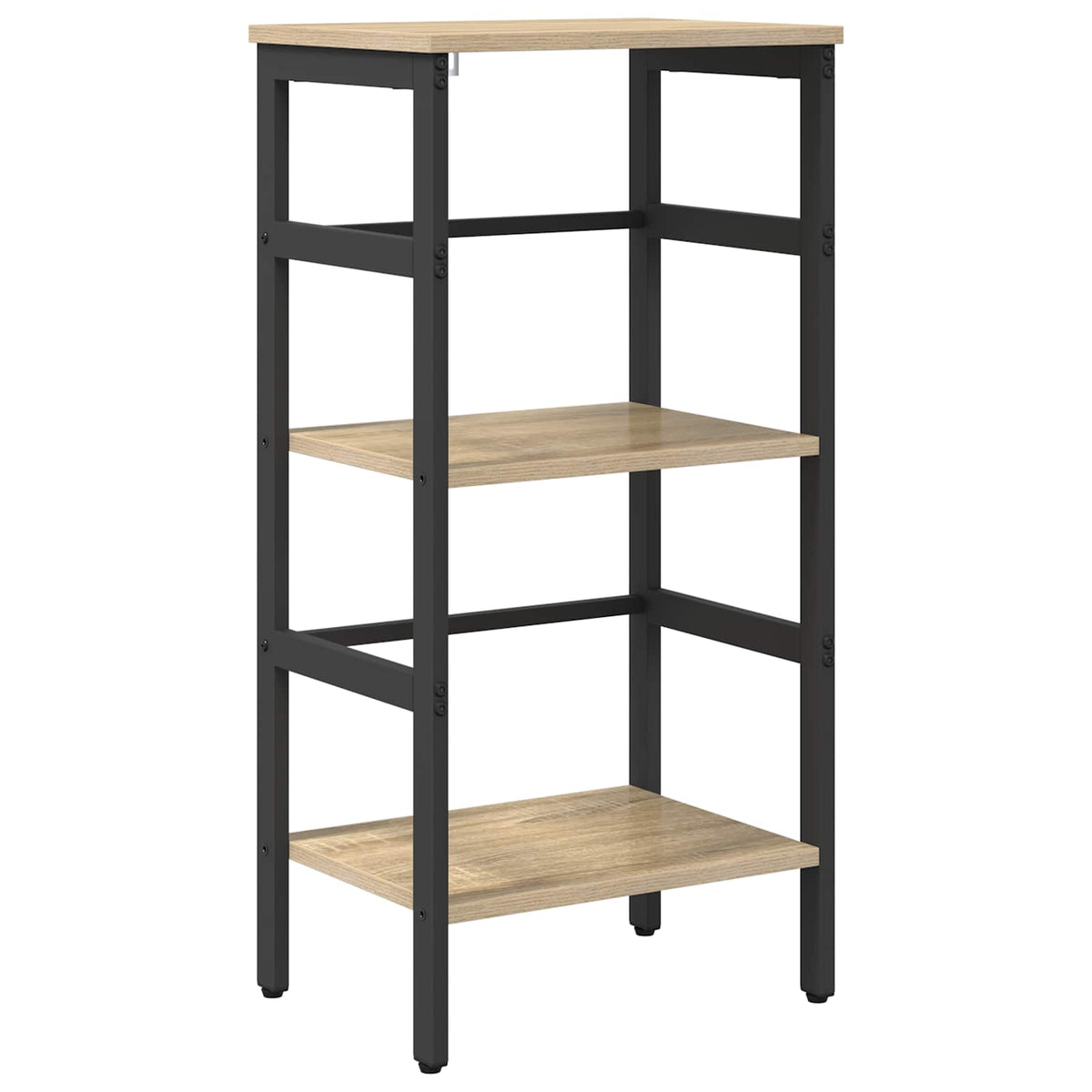 Bookshelf 2-Tier Engineered Wood Width 40 cm Sonoma oak 81 cm