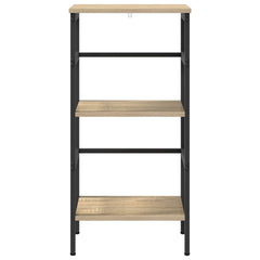 vidaXL Bookshelf 2-Tier 40 x 29.5 x 81 cm Engineered Wood Sonoma Oak 5