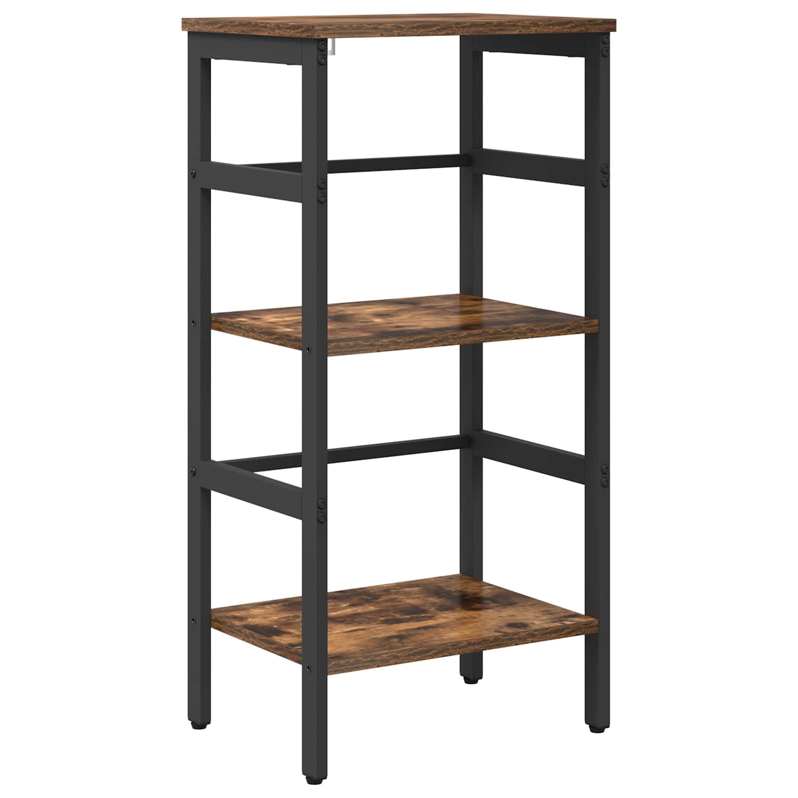vidaXL Bookshelf 2-Tier 40 x 29.5 x 81 cm Engineered Wood Smoked Oak 2
