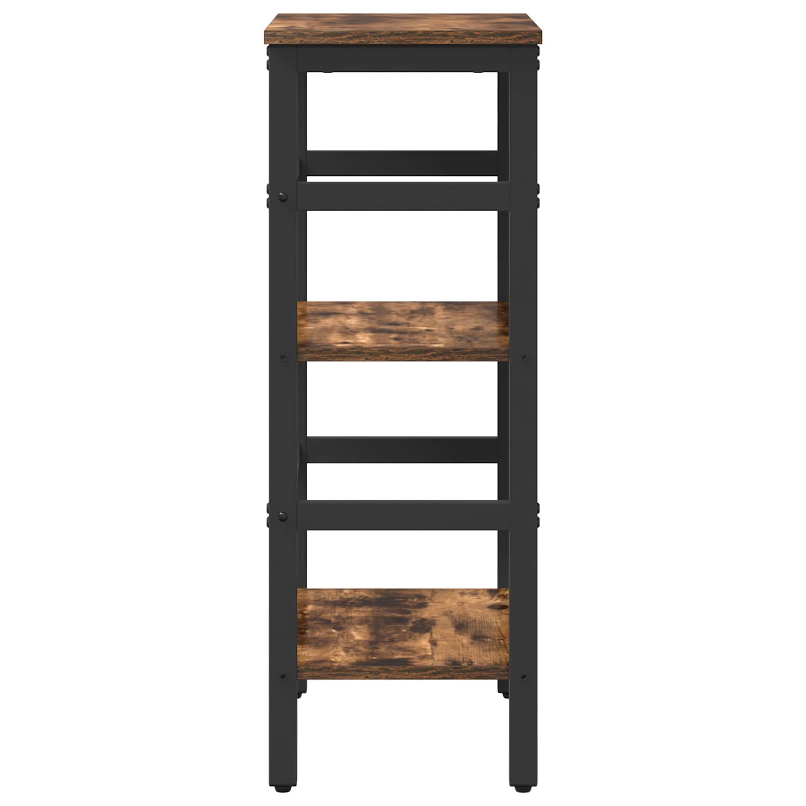 vidaXL Bookshelf 2-Tier 40 x 29.5 x 81 cm Engineered Wood Smoked Oak 6