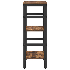 vidaXL Bookshelf 2-Tier 40 x 29.5 x 81 cm Engineered Wood Smoked Oak 6