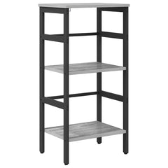 vidaXL Bookshelf 2-Tier 40 x 29.5 x 81 cm Engineered Wood Grey Sonoma 2