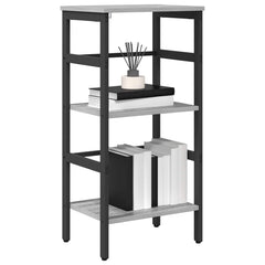 vidaXL Bookshelf 2-Tier 40 x 29.5 x 81 cm Engineered Wood Grey Sonoma 3