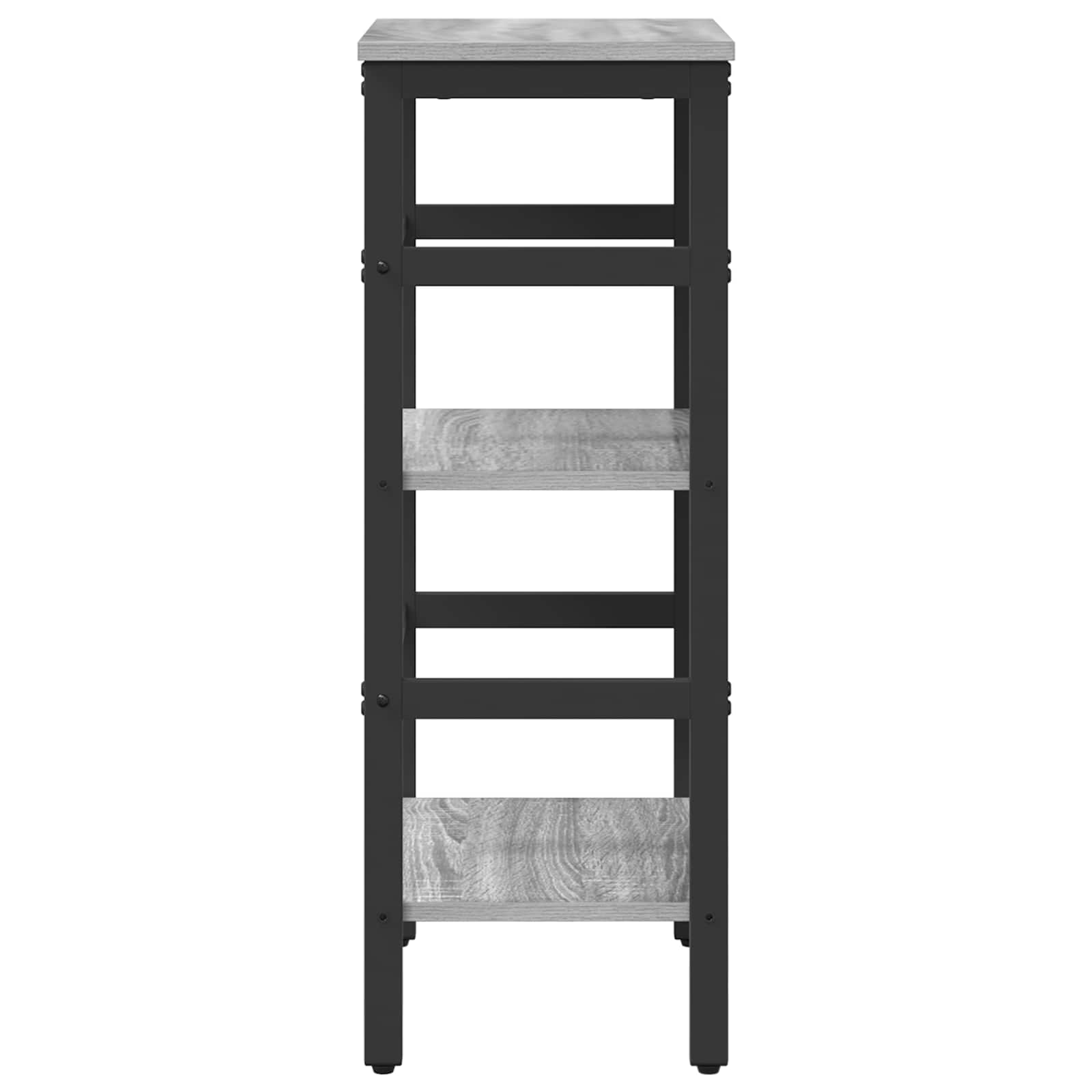 vidaXL Bookshelf 2-Tier 40 x 29.5 x 81 cm Engineered Wood Grey Sonoma 6