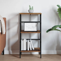 vidaXL Bookshelf 2-Tier 40 x 29.5 x 81 cm Engineered Wood Old Wood 4