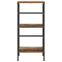 vidaXL Bookshelf 2-Tier 40 x 29.5 x 81 cm Engineered Wood Old Wood 5