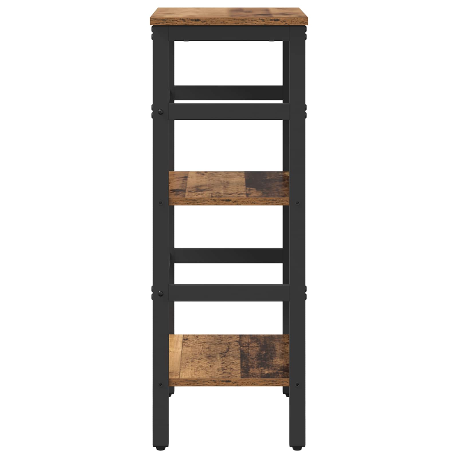 vidaXL Bookshelf 2-Tier 40 x 29.5 x 81 cm Engineered Wood Old Wood 6
