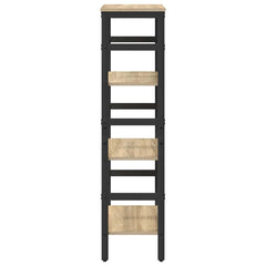 vidaXL Bookshelf 3-Tier 40 x 29.5 x 115 cm Engineered Wood Sonoma Oak 6