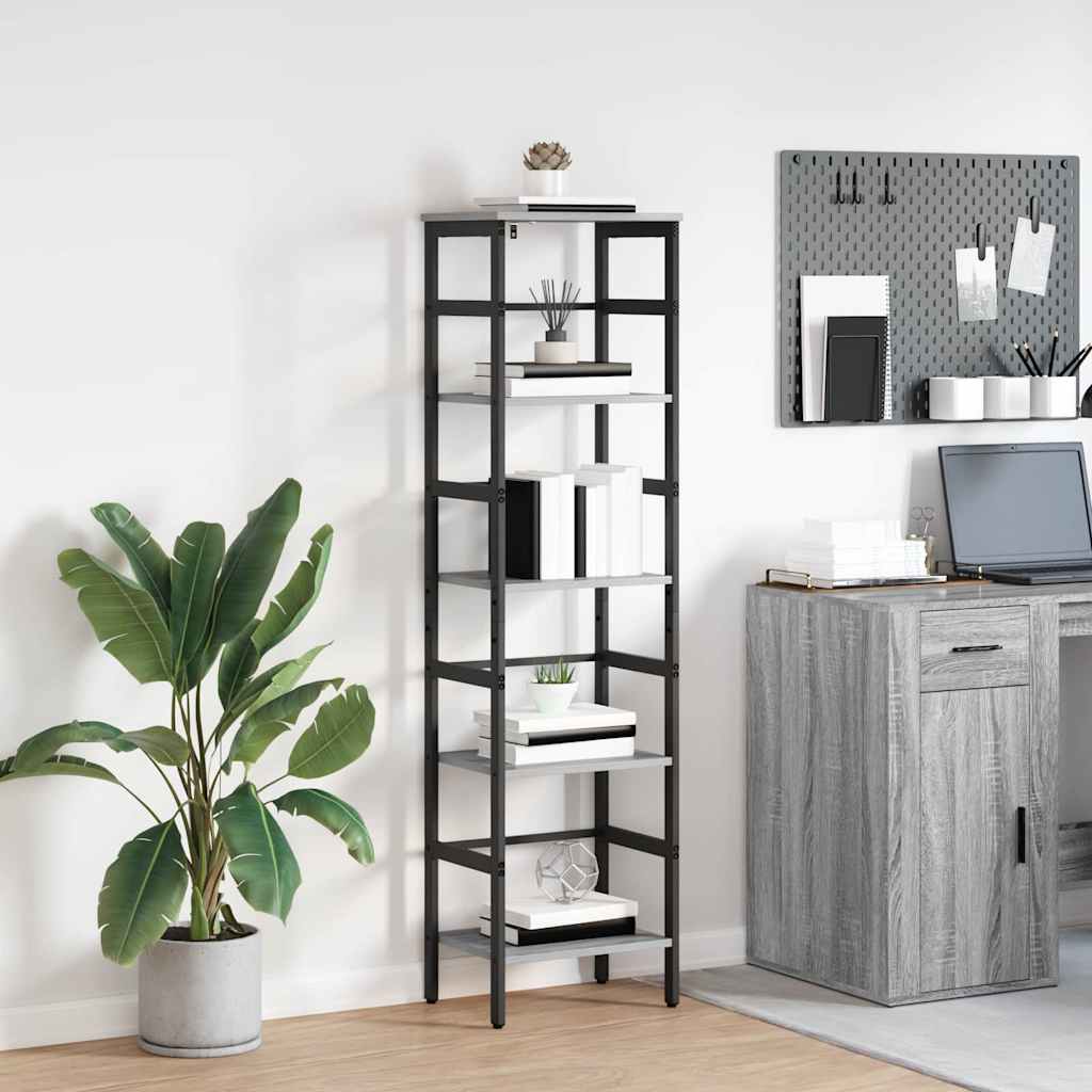 vidaXL Bookshelf 2-Tier Engineered Wood Width 40 cm