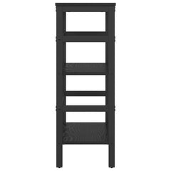 vidaXL Bookshelf 2-Tier 60 x 29.5 x 81 cm Engineered Wood Black Oak 6