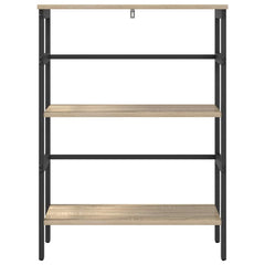 vidaXL Bookshelf 2-Tier 60 x 29.5 x 81 cm Engineered Wood Sonoma Oak 5
