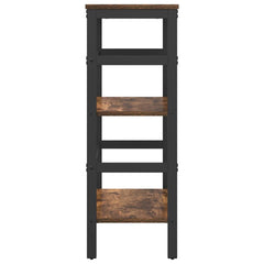 vidaXL Bookshelf 2-Tier 60 x 29.5 x 81 cm Engineered Wood Smoked Oak 6