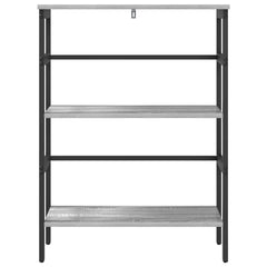 vidaXL Bookshelf 2-Tier 60 x 29.5 x 81 cm Engineered Wood Grey Sonoma 5