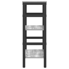 vidaXL Bookshelf 2-Tier 60 x 29.5 x 81 cm Engineered Wood Grey Sonoma 6