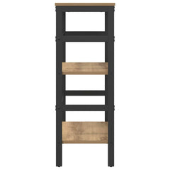vidaXL Bookshelf 2-Tier 60 x 29.5 x 81 cm Engineered Wood Artisan Oak 6