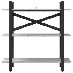 vidaXL Bookshelf 3-Tier 100 x 33.5 x 102 cm Engineered Wood 5