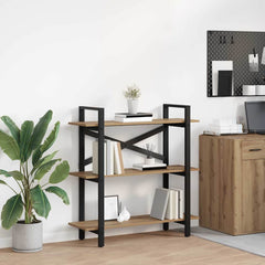 vidaXL Bookshelf 3-Tier 100 x 33.5 x 102 cm Engineered Wood 1