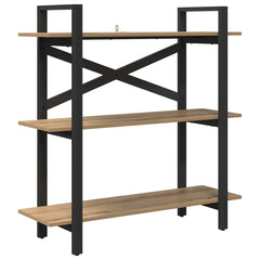 vidaXL Bookshelf 3-Tier 100 x 33.5 x 102 cm Engineered Wood 2