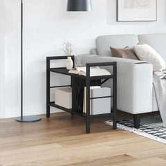 vidaXL Bookshelf 3-Tier 75 x 30 x 58.5 cm Engineered Wood Black Oak 1