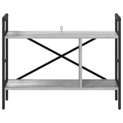 vidaXL Bookshelf 3-Tier 75 x 30 x 58.5 cm Engineered Wood Grey Sonoma 5