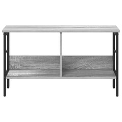 vidaXL Bookshelf 2-Tier 82 x 32 x 47 cm Engineered Wood Grey Sonoma 5