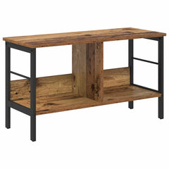 vidaXL Bookshelf 2-Tier 82 x 32 x 47 cm Engineered Wood Old Wood 2