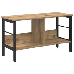 vidaXL Bookshelf 2-Tier 82 x 32 x 47 cm Engineered Wood Artisan Oak 2