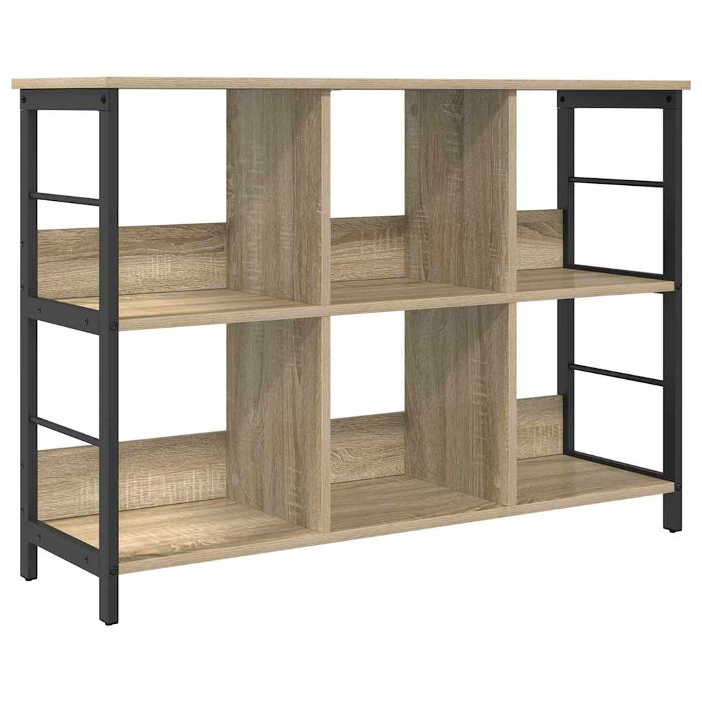 Bookshelf 9-Tier Engineered Wood Width 102 cm Sonoma oak