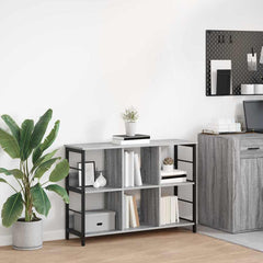 vidaXL Bookshelf 6-Tier 102 x 32 x 72.5 cm Engineered Wood Grey Sonoma 1